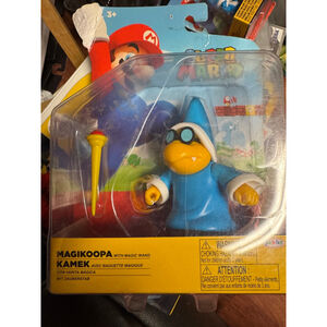 Jakks Pacific World of Nintendo Super Mario Magikoopa with Magic Wand 4" Figure
